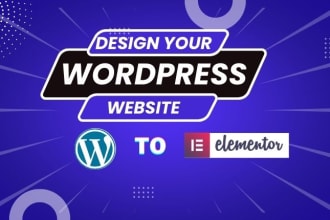 design, redesign, customize revamp wordpress website as elementor pro
