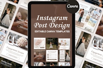 create instagram post template canva design