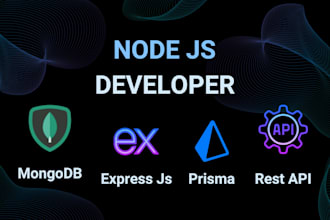 develop scalable backend apis using node js and mongodb