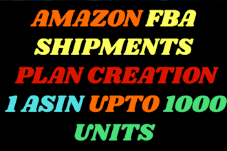 create amazon fba shipment plans for private label pl
