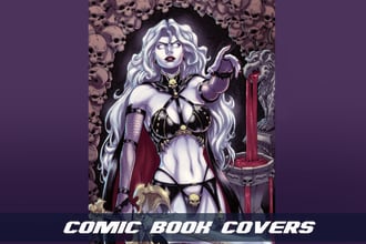 draw a comic book cover for you