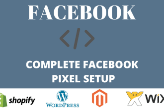 setup facebook pixel shopify and wordpress, events, fix pixel