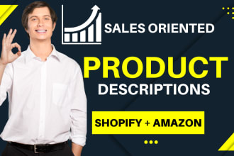 write rewrite shopify and amazon product descriptions