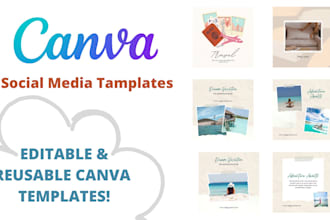 create instagram templates for a beautiful feed by canva