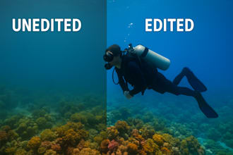edit underwater photos and videos