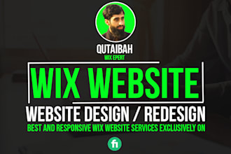 create wix website design,redesign wix website