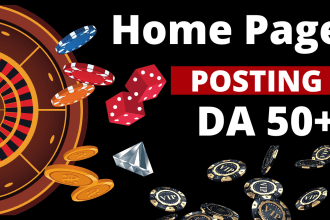 do homepage posting with high quality link building