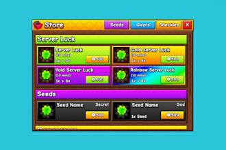 design custom roblox UI, gui, hud, shop and inventory