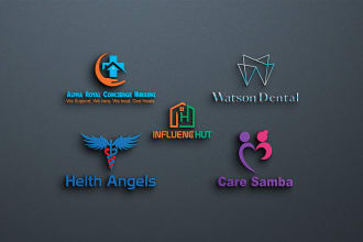 design dental medical clinic homecare healthcare and pharmacy logo