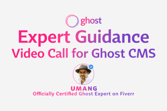 do help consultation for your ghost cms blog website