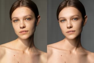 do high end beauty portrait photo retouching