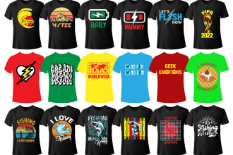 do awesome graphic custom bulk typography t shirt designs