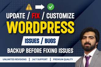 fix wordpress and woocommerce issues, errors, bugs, css, provide wp help