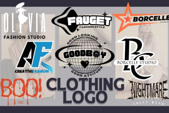 do clothing brand logo design or hand drawn in 24 hours