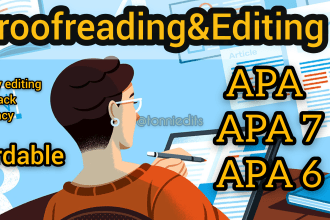 proofread and edit mla apa7 apa 6 chicago papers within 4 hours