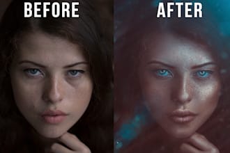 do photoshop edit on fine art style