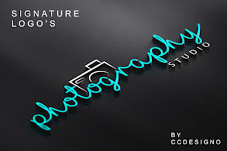 design unique handwritten signature logo for you