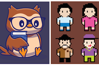 draw luxury animal,cartoon,gaming,mascot,avatar for nft art