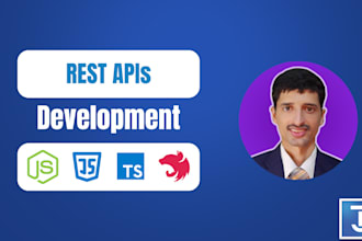 do rest api development using nodejs, express, nest, mongodb