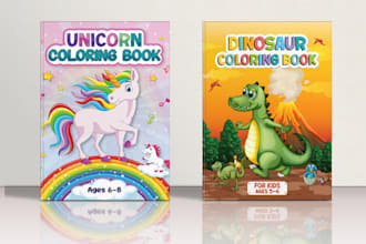 design kids coloring books, coloring pages for amazon KDP