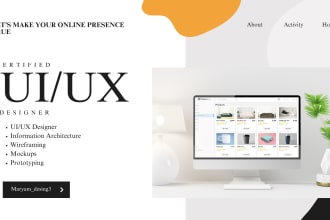 create information architecture, mockups and prototypes for your app and website