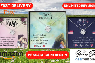 jewelry message card shine on design 12hrs