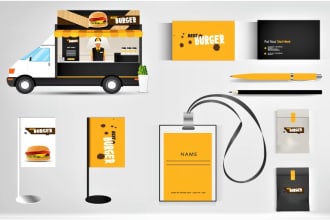 do business card design, letterhead and full stationery design