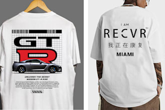 do minimalist t shirt design and typography t shirt design