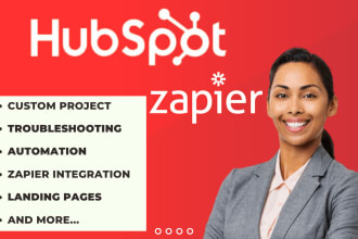 create hubspot CRM hubspot automation hubspot landing page zapier integration