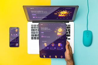 do awesome UI design for nft or blockchain website