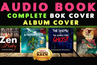 design all kind of audio book covers design art acx or complete book cover