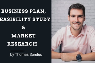 do market research, business plan and feasibility study for your business