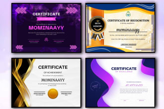 design professional diploma, achievement, award certificates