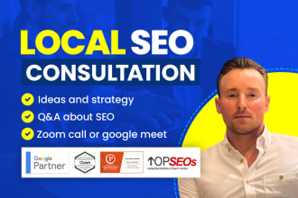 be your SEO consultant on zoom and offer advice