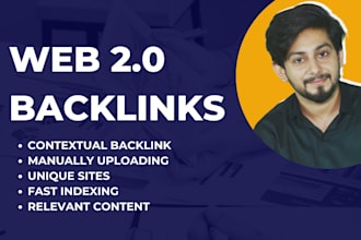 manually create high authority, contextual, web 2 0 backlinks