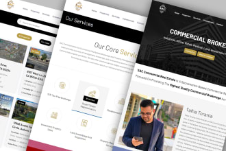 design and develop commercial real estate website