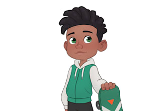 create bright and original cartoon characters for your project