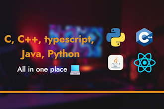 code or debug cpp,c sharp, java,javascript, typescript golang projects and tasks