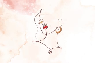 create feminine, fashion, salon, minimalist, abstract line logo design