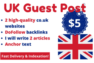 publish and write guest post articles on UK websites with backlinks