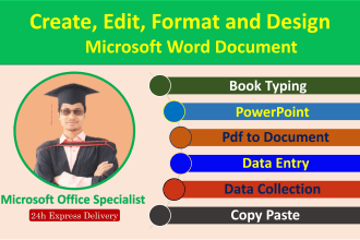 create, edit or design your microsoft word documents formatting