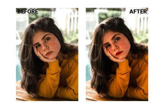 do face retouching, headshot retouch and portrait retouch within 24 hours