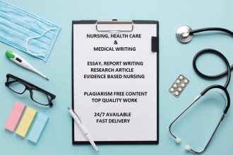 write nursing, healthcare and public health article, research and summaries