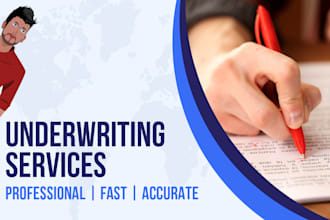 provide underwriting for mca companies and funders