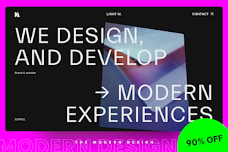 design a modern UI UX website, figma prototype