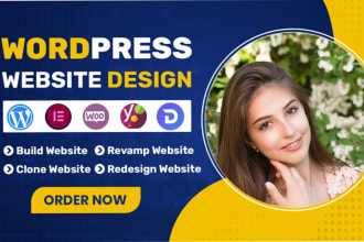 design website in wordpress with elementor in 8 hours