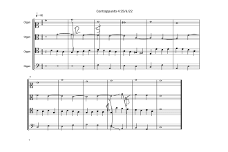 correct your harmony and counterpoint assignments