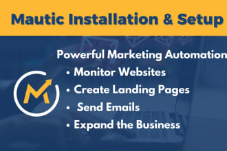 setup and configure mautic email marketing automation