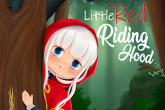 illustrate your children picture book and design your cover