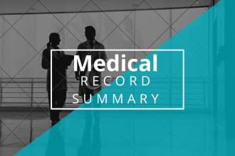 create your medical record summary in chronological order